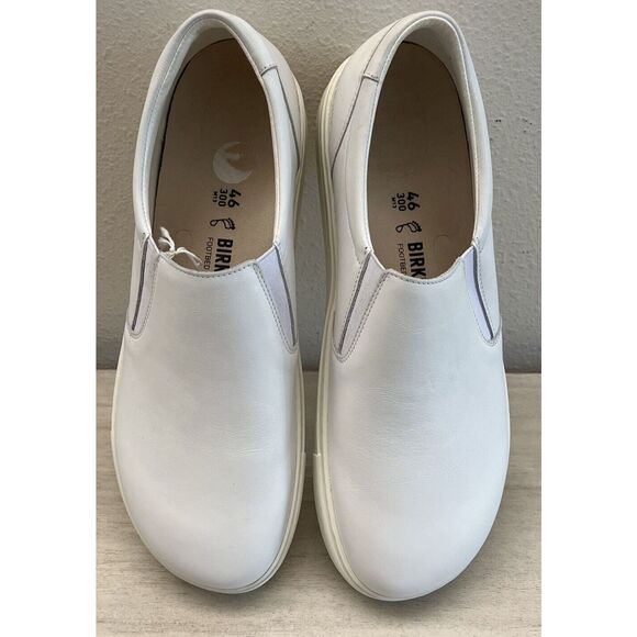 Birkenstock Oswego Men Sz 13 Max Comfort Slip On Soft Natural Leather Shoes - Picture 3 of 10